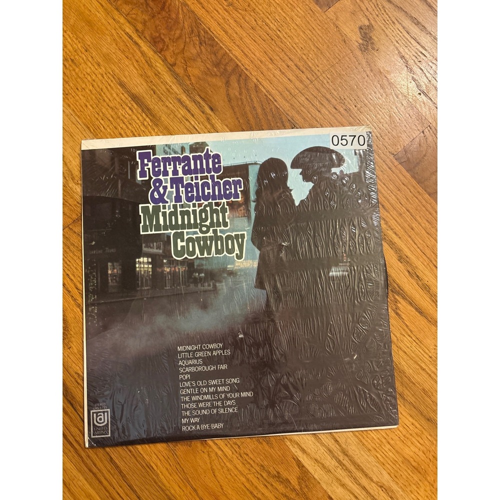 Ferrante & Teicher Midnight Cowboy Vinyl LP 12" 33RPM 1969 Stereo Good Condition